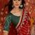 Multicolor bandhani embroidered  georgette saree