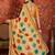 Yellow tie and dye zari  georgette saree