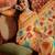 Yellow tie and dye zari  georgette saree