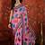 Pink polka dot zari  georgette saree
