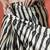 Black ready to wear satin striped digital printed saree
