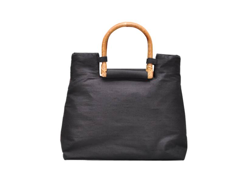 Black and red tote