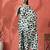 Green ready to wear polka dots digital printed saree