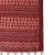 Maroon printed embroidered saree with matching blouse
