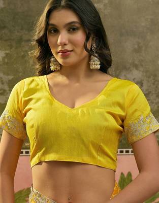 Yellow bandhani printed sarees 4