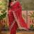 Red bandhani printed sarees