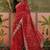 Red bandhani printed sarees