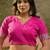 Pink bandhani printed  sarees