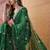 Green bandhani printed sarees