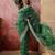 Green bandhani printed sarees