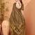 Brown women ethnic printed party wear saree with matching blouse