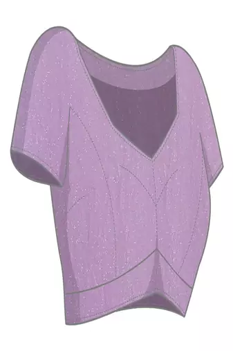 Lavender embellished border saree with blouse piece