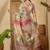 Beige beige  linen printed sarees