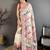 Off white woven design silk blend handloom jamdani saree
