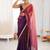 Purple sequinned tissue designer saree
