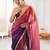 Purple sequinned tissue designer saree