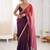 Purple sequinned tissue designer saree