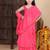 Pink girls lehenga saree with schifley blouse