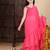 Pink girls lehenga saree with schifley blouse