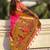 Pink woven design zari paithani silk saree saree with unstitched blouse