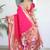 Pink woven design zari paithani silk saree saree with unstitched blouse