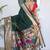 Green woven design zari paithani silk saree saree with unstitched blouse