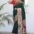 Green woven design zari paithani silk saree saree with unstitched blouse