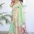 Green woven design zari paithani silk saree saree with unstitched blouse