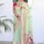 Green woven design zari paithani silk saree saree with unstitched blouse
