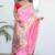 Pink woven design zari paithani silk saree saree with unstitched blouse