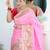 Pink woven design zari paithani silk saree saree with unstitched blouse