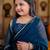 Teal girls embroidered gotta patti ready to wear saree