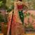 Green woven design saree with unstitched blouse