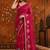 Red embellished embroidered  georgette saree