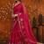 Red embellished embroidered  georgette saree