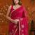 Red embellished embroidered  georgette saree