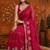Red embellished embroidered  georgette saree