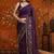 Purple embellished  georgette saree