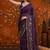 Purple embellished  georgette saree