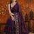 Purple embellished  georgette saree