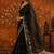 Black embellished embroidered  georgette saree