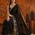 Black embellished embroidered  georgette saree