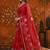Red embellished embroidered  georgette saree