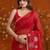 Red embellished embroidered  georgette saree