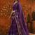 Purple floral  georgette saree