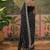 Black womens black  chiffon bandhani unstitched blouse piece & sarees
