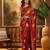 Maroon woven design banarasi saree with blouse piece