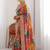 Multicolor ethnic motifs sequinned  chiffon designer saree
