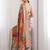 Multicolor ethnic motifs sequinned  chiffon designer saree
