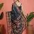 Black ethnic motifs printed saree with unstitched blouse
